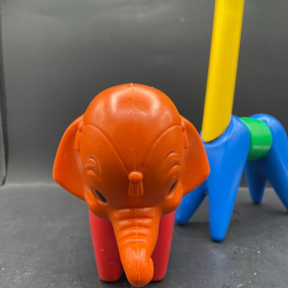 Vintage Tupperware Tupper Toys Zoo it Yourself Animals Giraffe Elephant 10 Piece - Picture 3 of 14
